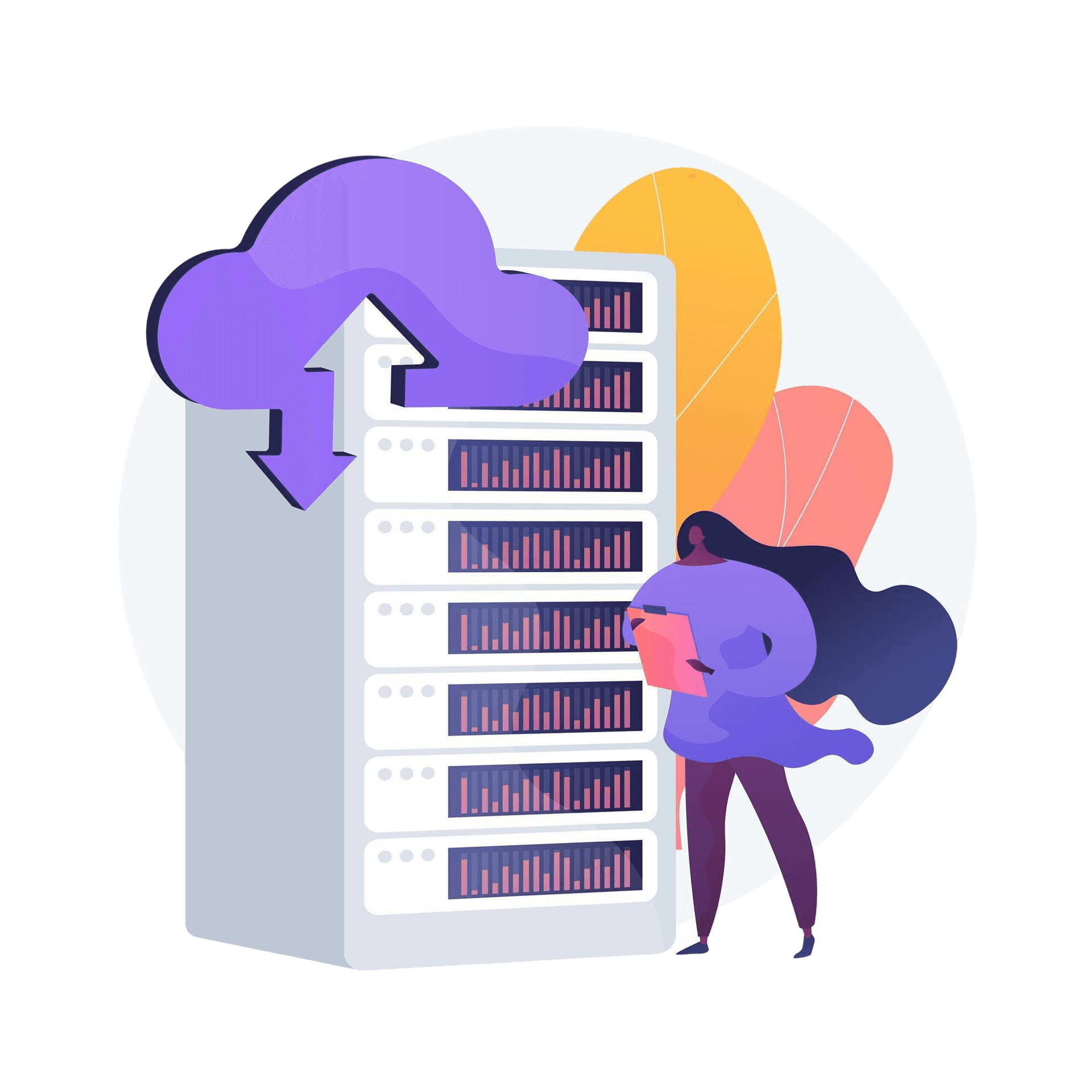 Engineer working while database backup runs